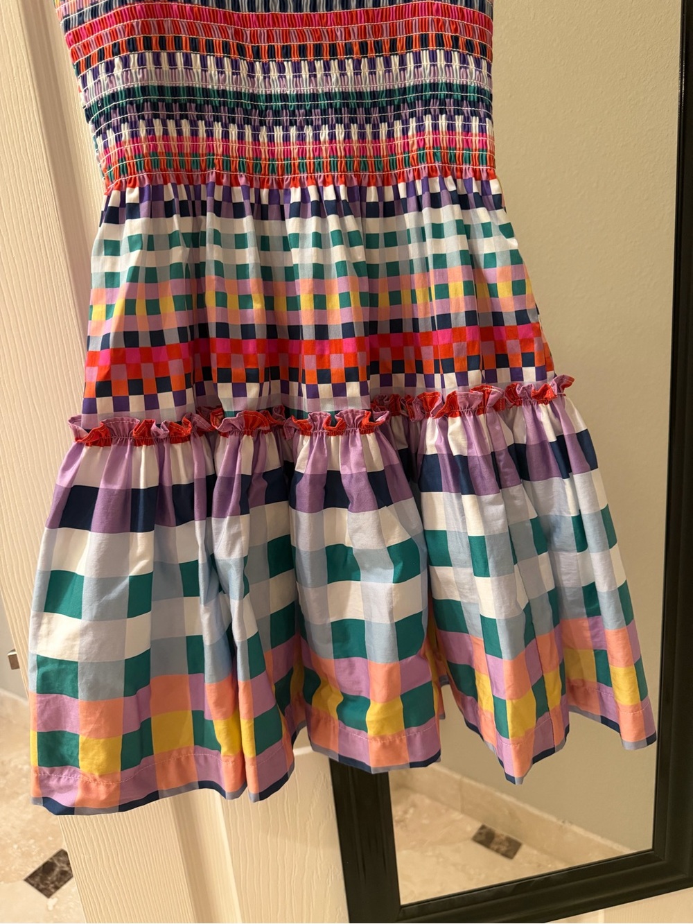 Hill House Seraphina Mini in Multicolor Gingham - Picture 6 of 12